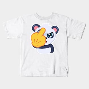 Panda middle finger Kids T-Shirt